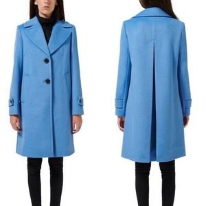 Sam Edelman Single-Breasted Twill Walker Coat Size 12